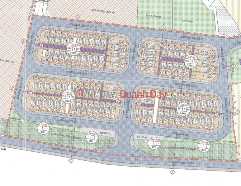 97 PLOTS OF LAND IN TAN HOA QUYNH HOI RESIDENTIAL AREA - PRICES STARTING FROM ONLY 1.2XX BILLION VND - Contact me: 0332 919 293 Sales Listings