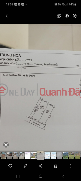 Property Search Vietnam | OneDay | Nhà ở Niêm yết bán | Cần Bán Gấp 70m Full Thổ Cư Đường Ô Tô Cách Quốc Lộ 6 Là 500m Giá 950tr