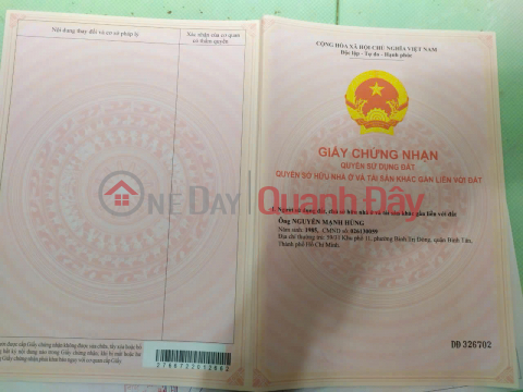 FOR SALE: 555M2 LAND WITH TITLE DEED, FRONTAGE ON CA SUC ROAD, BINH KHANH DISTRICT, CAN GIO DISTRICT. _0