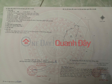 BEAUTIFUL LAND - INVESTMENT PRICE - URGENTLY NEED TO SELL LAND FOR PLANTING PERENNIAL PLANTS IN NINH GIA, Duc Trong, Lam Dong _0