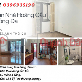 Bán nhà phố Hoàng Cầu, Siêu Phẩm Dòng Tiền, Gần Mặt Phố, 50mx4T, Giá: 13,5 Tỷ, Lh: 0396935190. _0