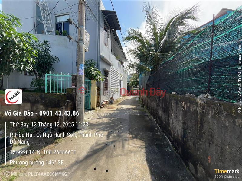 Land for sale in Hoa Hai, Ngu Hanh Son, Da Nang. Sales Listings