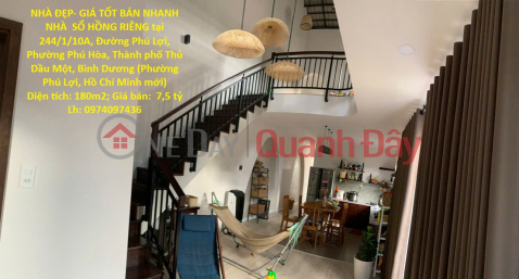 BEAUTIFUL HOUSE - GREAT PRICE, QUICK SALE, HOUSE WITH INDIVIDUAL TITLE DEED in Thu Dau Mot City, Binh Duong Province _0