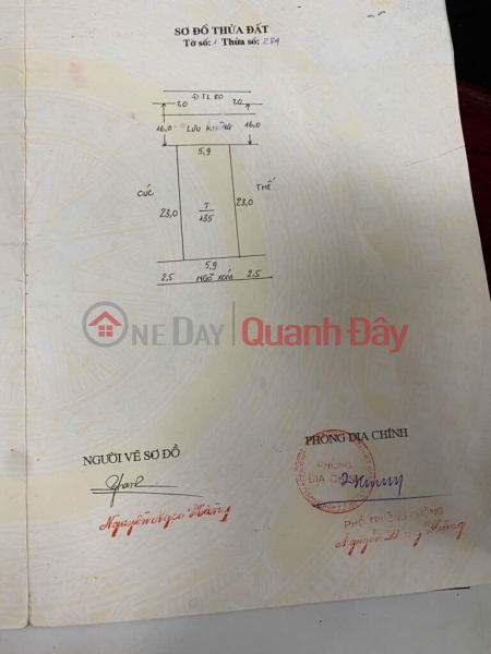 đ 22,7 tỷ, CHÍNH CHỦ CẦN BÁN LÔ ĐẤT TRỤC CHÍNH KINH DOANH 135M-TẠI CHÚC LÝ-NGỌC HÒA-PHƯỜNG CHƯƠNG MỸ-HÀ NỘI