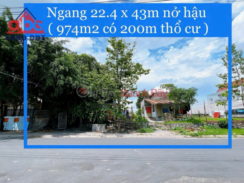 Bán lô đất gần 1000m2, có 200m2 thổ cư, KDC Tân Biên, Biên Hoà, gần công viên 30/4, chỉ 10,5 tỷ Niêm yết bán