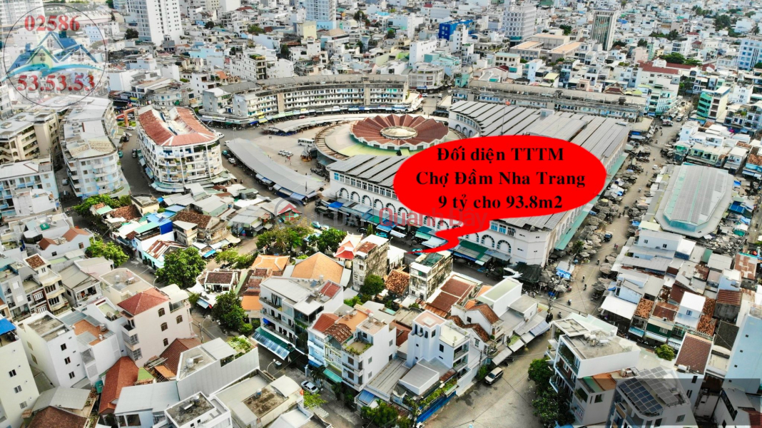 Property Search Vietnam | OneDay | Nhà ở | Niêm yết bán Đất đối diện chợ đầm tròn Nha Trang. Trung tâm thương mại lớn nhất nha trang diện tích 93.8m2 full thổ -