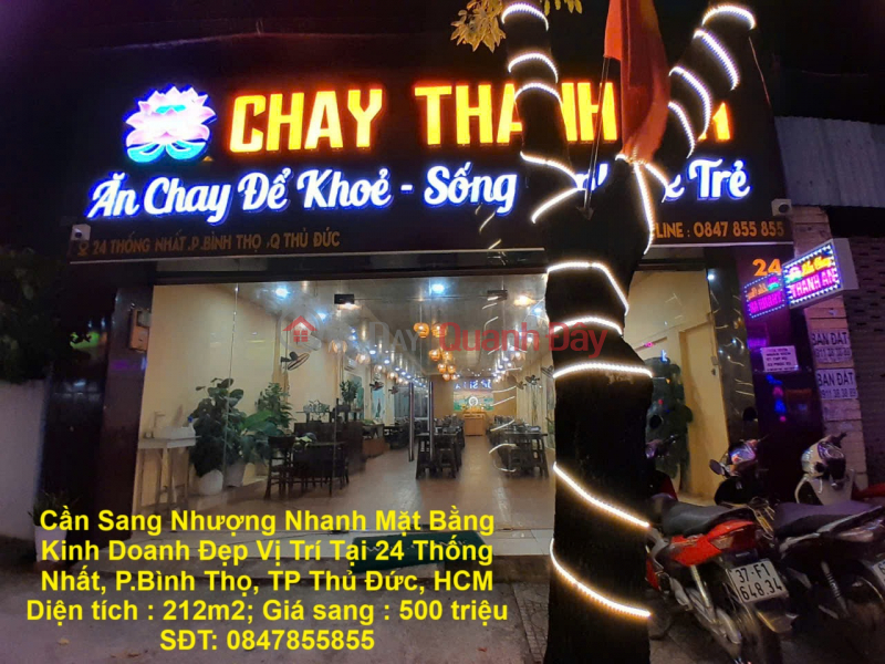 GOOD PRICE - OWNER Needs to Quickly Transfer Beautiful Business Premises in Thu Duc City, HCM Sales Listings