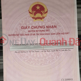 CHÍNH CHỦ Cần Tiền Bán Gấp thửa ruộng theo sổ Tại Tân Xuân, Ba Tri, Bến Tre (cũ) _0