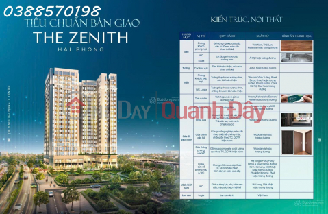 Bán căn hộ 2PN, 2WC, 66m2 tại The Zenith Hải Phòng, giá 2,3 tỷ _0