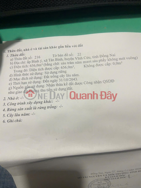 đ 4 tỷ CẦN BÁN DÃY TRỌ Tại Ấp Bình Ý - Xã Tân Bình - Vĩnh Cửu - Đồng Nai