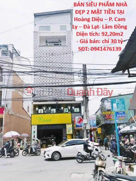 HOT HOT - BÁN SIÊU PHẨM NHÀ ĐẸP 2 MẶT TIỀN TẠI Hoàng Diệu – P. Cam Ly – Đà Lạt- Lâm Đồng Niêm yết bán