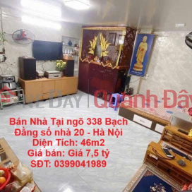 OWNER'S HOUSE - PREFERENTIAL PRICE Owner Sells House At Alley 338 Bach Dang, House Number 20 - Hanoi _0