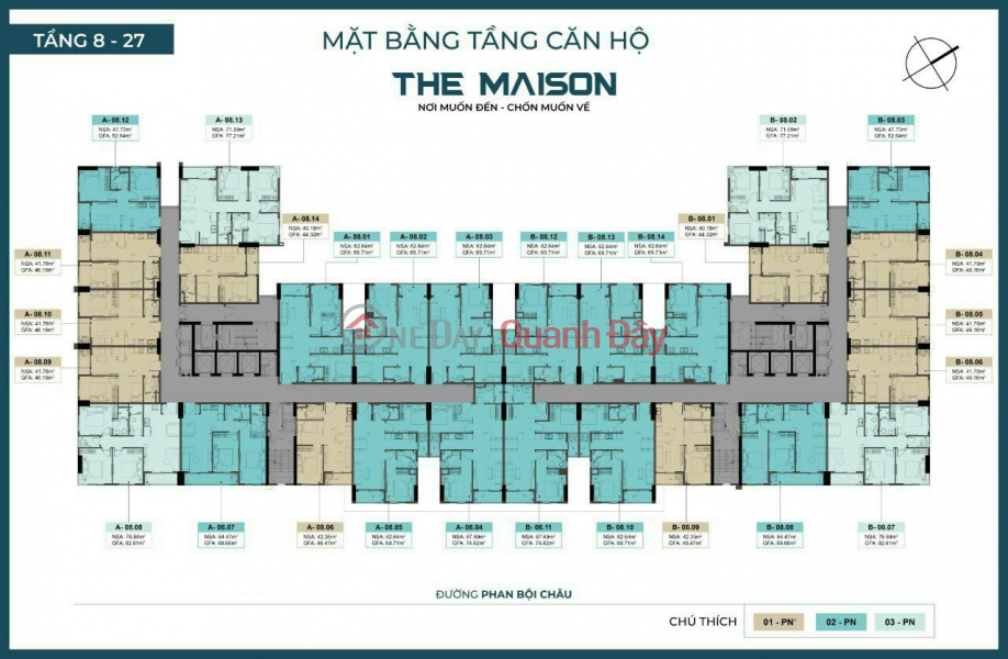 đ 2,1 tỷ, Nhà 9x bán căn hộ The Maison view đẹp giá tốt ưu đãi độc quyền