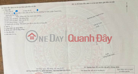 LAND FOR SALE IN THE CENTER OF THANH KHE – TAN HOA 7 - NEAR THE MARKET _0