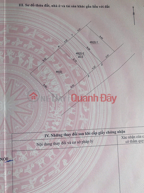 CHÍNH CHỦ CẦN BÁN 40 M2 ĐẤT TRÂU QUỲ - GIA LÂM, GIÁ 4.92 TỶ, LH 0985865658 _0