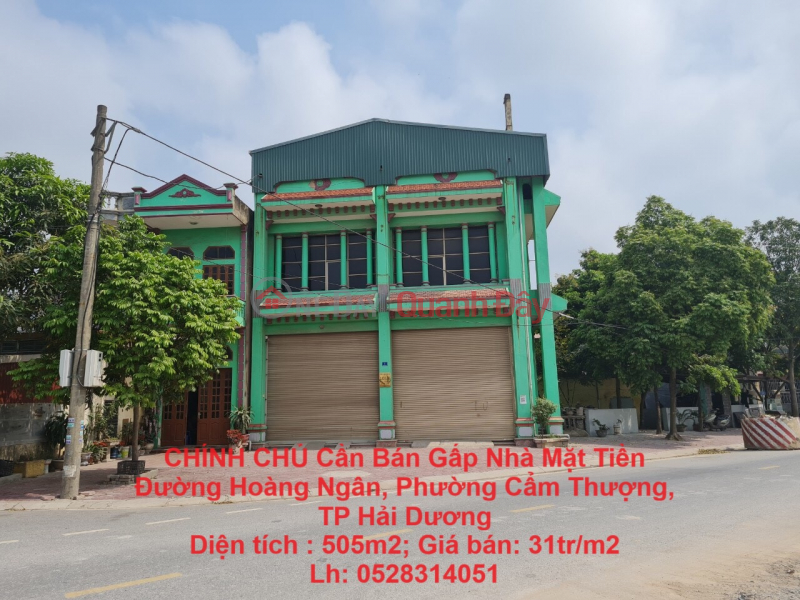 OWNER Needs to Urgently Sell House Front of Hoang Ngan Street, Cam Thuong Ward, Hai Duong City Sales Listings