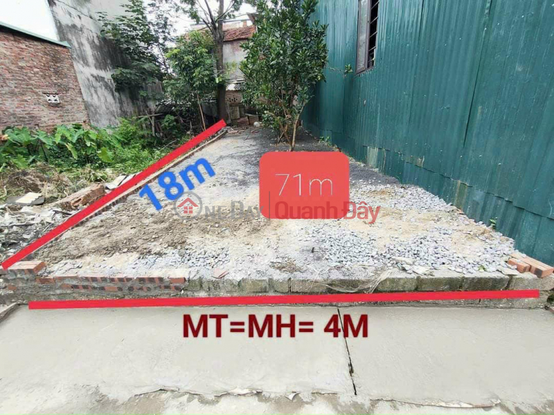 Property Search Vietnam | OneDay | Residential | Sales Listings, I need to sell 71.6m2 of land in Ngoc Hoa, adjacent to Chuc Son town, Chuong My, Hanoi, with open road, car access.