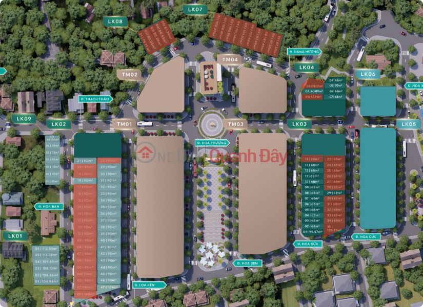 Property Search Vietnam | OneDay | , Niêm yết bán | DUY NHẤT CẶP GỐC ĐẤT NỀN KHU ĐÔ THỊ PHỦ HÀ MỚI - MK CENTRAL CITY