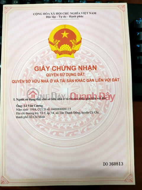 ĐẤT CHÍNH CHỦ - GIÁ TỐT BÁN Tại Ấp Cộng Lạc, Xã Bình Đông, Thị xã Gò Công, Tiền Giang _0