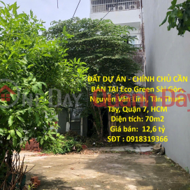 ĐẤT DỰ ÁN - CHÍNH CHỦ CẦN BÁN TẠI Eco Green Sài Gòn, Nguyễn Văn Linh, Tân Thuận Tây, Quận 7, HCM _0