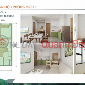 Bán căn hộ K‑Home 46,69m² – 1 phòng ngủ riêng, giá chỉ 978 triệu, vay ngân hàng dễ dàng _0