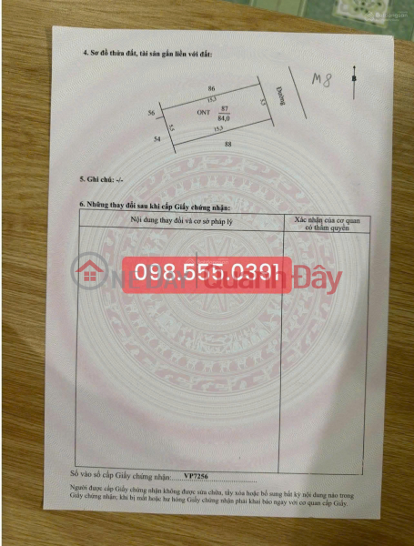 Property Search Vietnam | OneDay | Nhà ở, Niêm yết bán | ĐẤT ĐẦU TƯ -CHẮC CHẮN SINH LỜI- GIÁ 1.2 TỈ -100M2 -FULL THỔ CƯ