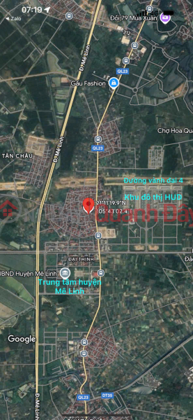 Selling 51m2 of land in Noi Dong village, Dai Thinh, Me Linh. Near the district center, HUD urban area Sales Listings