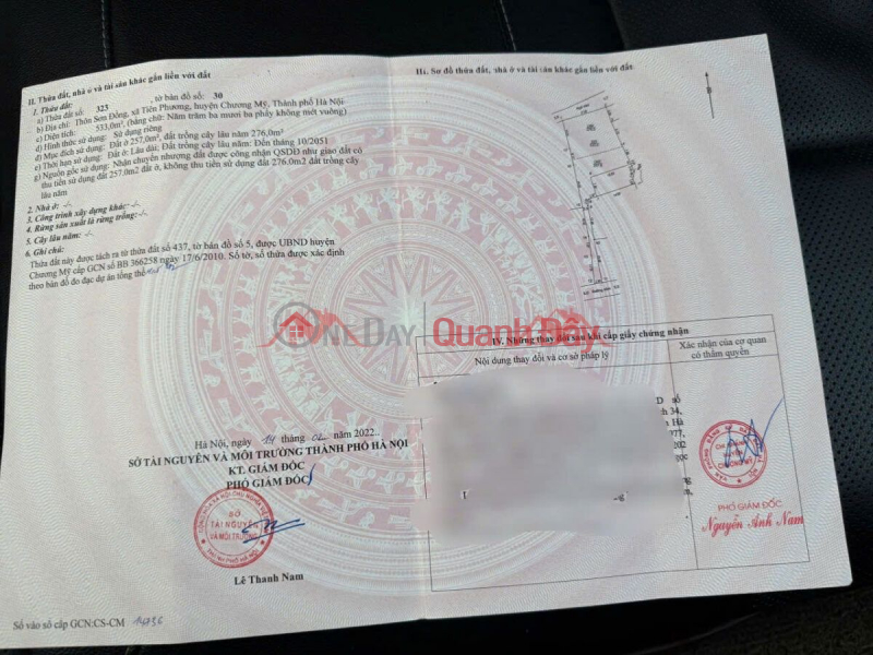 đ 10 triệu | BÁN LÔ ĐẤT NGHỈ DƯỠNG 533M TẠI TIÊN PHƯƠNG-CHƯƠNG MỸ-HÀ NỘI