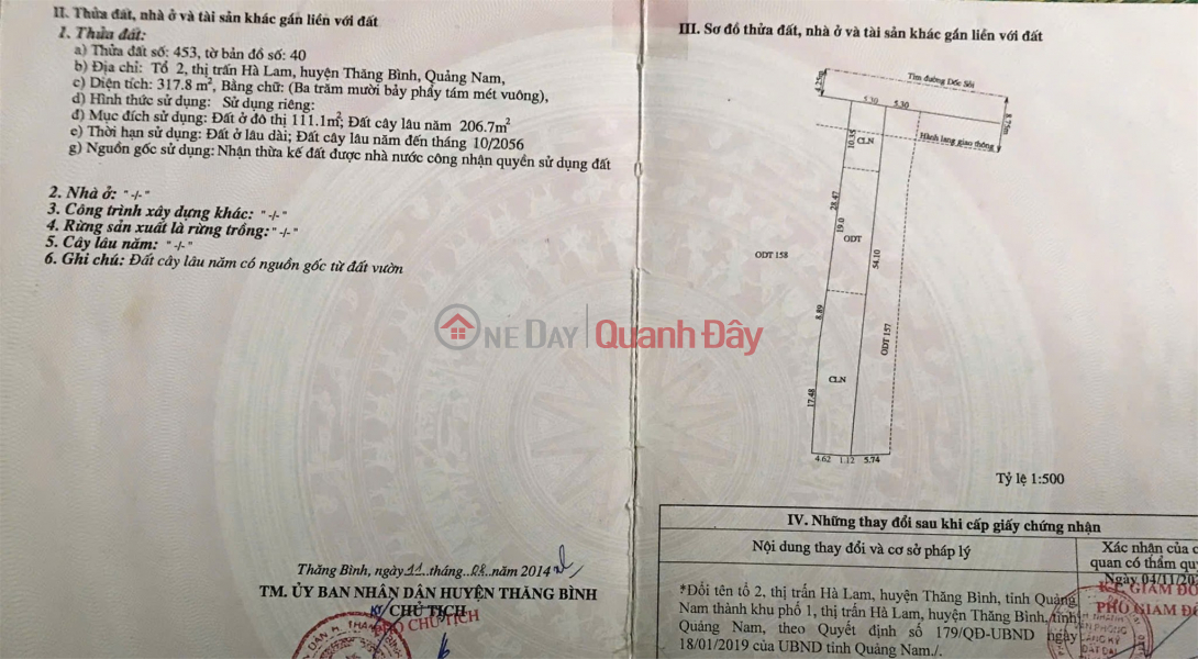 HOT LAND IN A PRIME LOCATION - GREAT PRICE Selling quickly a promising plot of land in Thang Binh district, Quang Nam province. Sales Listings