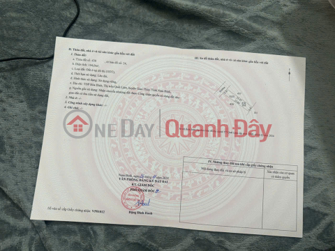 Land in Quat Lam Town, Giao Thuy District 1.6 billion - 100m² near school, densely populated - Nguyen Hung Real Estate - _0