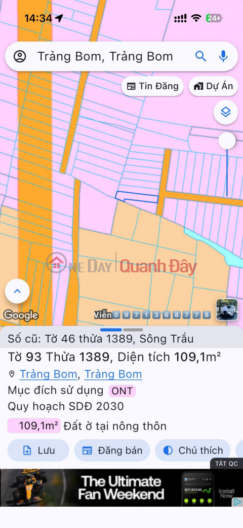 LÔ ĐẤT VỊ TRÍ ĐẸP- GIÁ TỐT CHÍNH CHỦ CẦN BÁN NHANH LÔ ĐẤT tại huyện Trảng Bom, tỉnh Đồng Nai _0