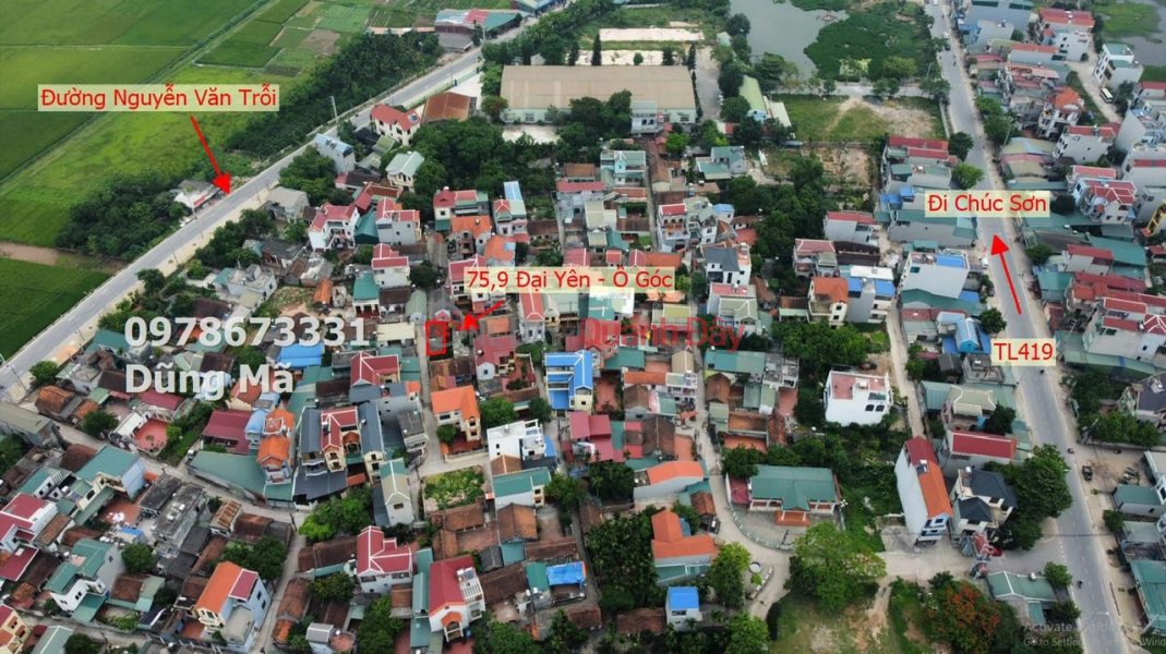 Property Search Vietnam | OneDay | Nhà ở | Niêm yết bán, 75,9M ĐẤT TẠI ĐẠI YÊN-CHƯƠNG MỸ-HÀ NỘI