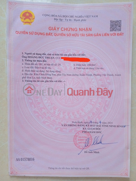 Property Search Vietnam | OneDay | Residential, Sales Listings BEAUTIFUL HOUSE - FRONTAGE - Owner Needs to Sell 3-Story House on Cat Linh Street, Hoa Lu Ward, Ninh Binh