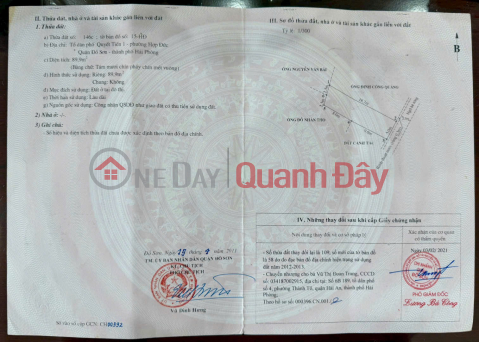 GIÁ 1,2X TỶ – LÔ ĐẤT QUYẾT TIẾN, NAM ĐỒ SƠN, NGÕ THẲNG, VỊ TRÍ SÁT TRỤC CHÍNH ZALO 0567 222 555 _0