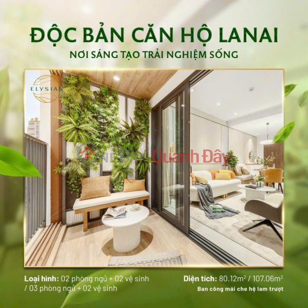 Property Search Vietnam | OneDay | Nhà ở | Niêm yết bán | TOÀN CẢNH BỘ SƯU TẬP CÁC CĂN HỘ “TỔ ẤM GIỮA MIỀN XANH” TẠI ELYSIAN