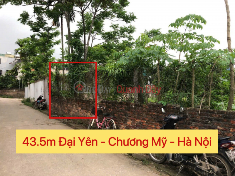 CHÍNH CHỦ BÁN LÔ ĐẤT FO 43,5M TẠI ĐẠI YÊN-CHƯƠNG MỸ-HÀ NỘI Niêm yết bán
