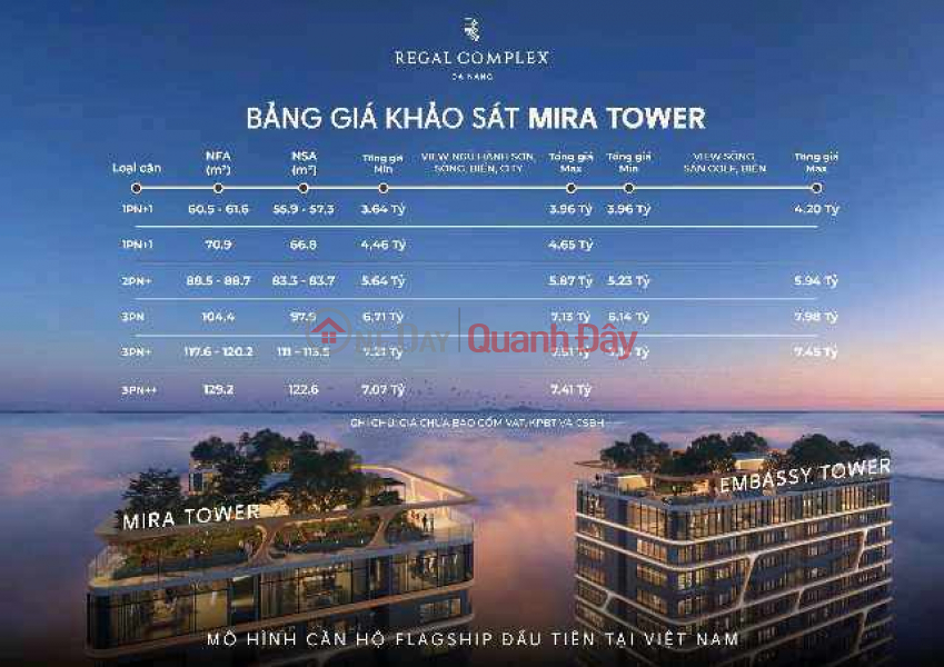 Mira Tower luxury apartment - Regal Complex project Sales Listings