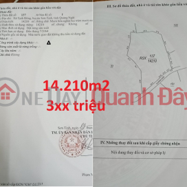 More than 28 acres (14,210 m2) of Production Forest land (RSX),Tinh Dong, Son Tinh, Quang Ngai priced at only 390 million _0