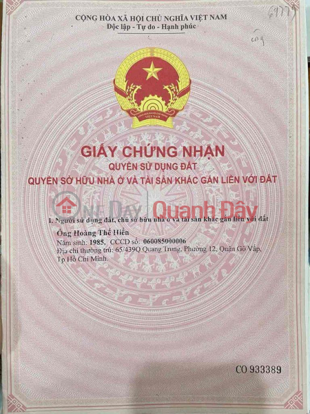 CHÍNH CHỦ Cần Bán Nhanh Lô Đất Đẹp Vị Trí Tại Huyện Củ Chi, TP HCM Niêm yết bán