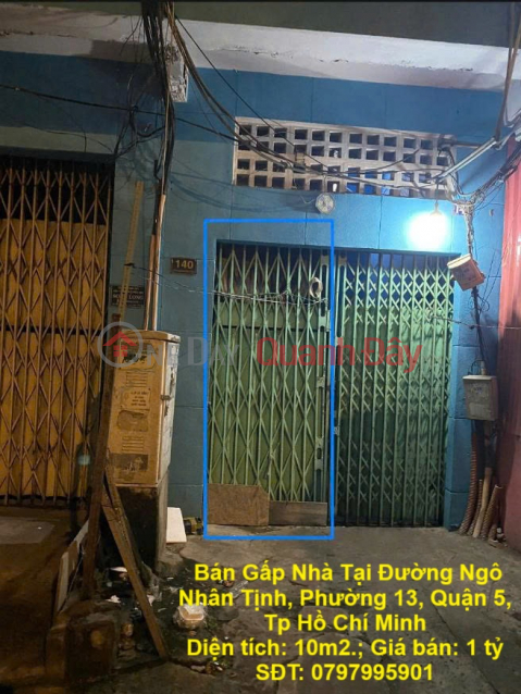 NHÀ CHÍNH CHỦ - GIÁ TỐT - Chính Chủ Bán Gấp Nhà Tại Phường 13, Quận 5, Tp Hồ Chí Minh _0