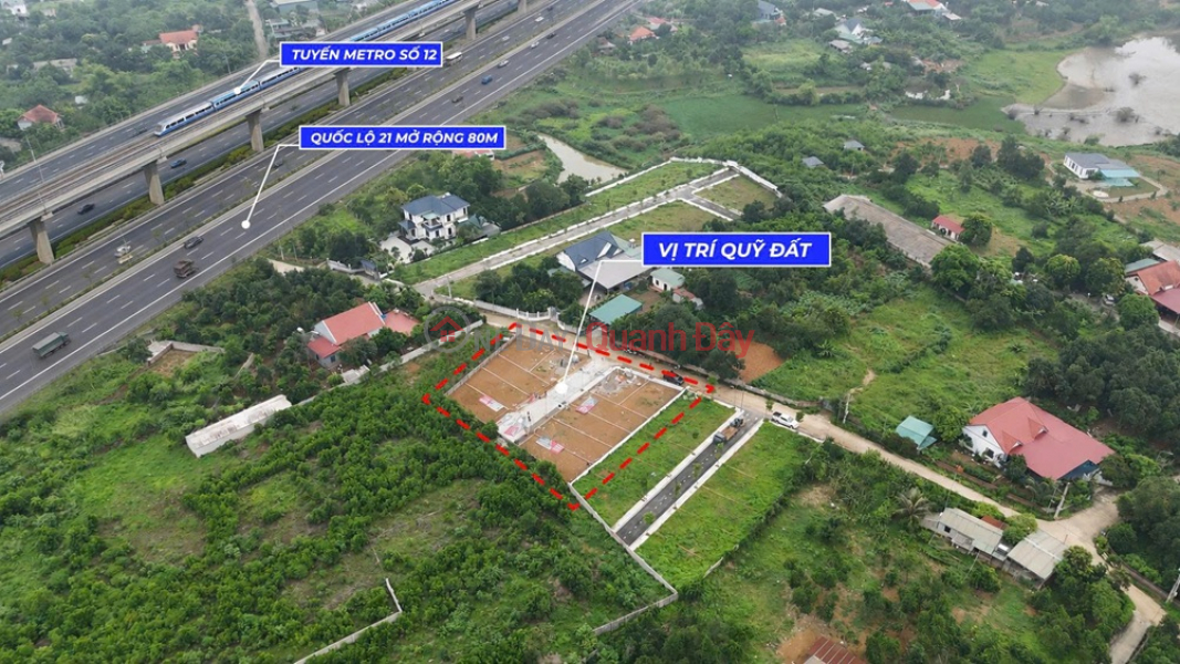 đ 3 Billion | PRIME LAND - GREAT PRICE, QUICK SALE! INVESTMENT PLOT WITH HIGH PROFIT POTENTIAL in Hoa Lac, Thach That, Hanoi.