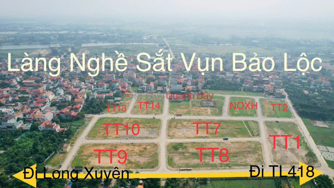 Bán đất đấu giá khu Đồng Tre Lỗ Gió thôn Bảo Lộc xã Võng Xuyên, Phúc Thọ, Hà Nội. Niêm yết bán