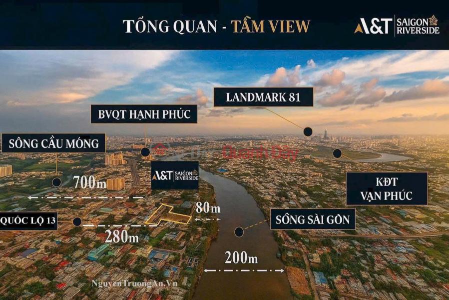 A&T SAIGON RIVERSIDE căn hộ chuẩn sống RESORT bên sông SÀI GÒN Niêm yết bán