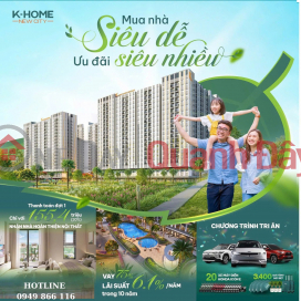 Settling down at K-Home Apartment 2PN 1.55 billion - international living environment _0