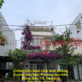 CHÍNH CHỦ BÁN CĂN NHÀ Đường Dương Văn Nga, Phường Nại Hiên Đông, Sơn Trà, Đà Nẵng _0