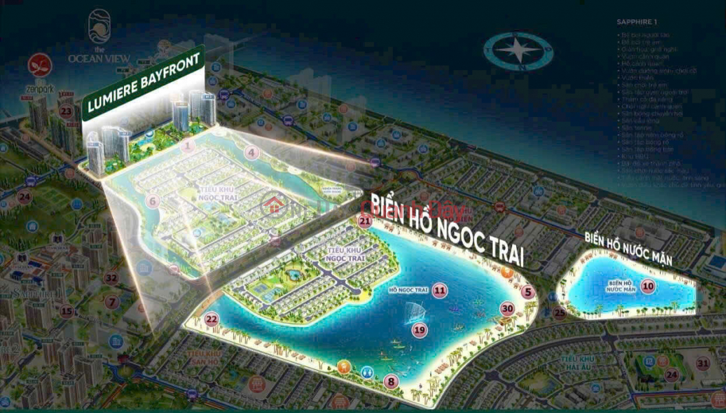 Property Search Vietnam | OneDay | Residential Sales Listings | The most luxurious apartment OCEAN PARK Lumiere Bayfront Sea View. The last building of OCP. Best price (September 27)