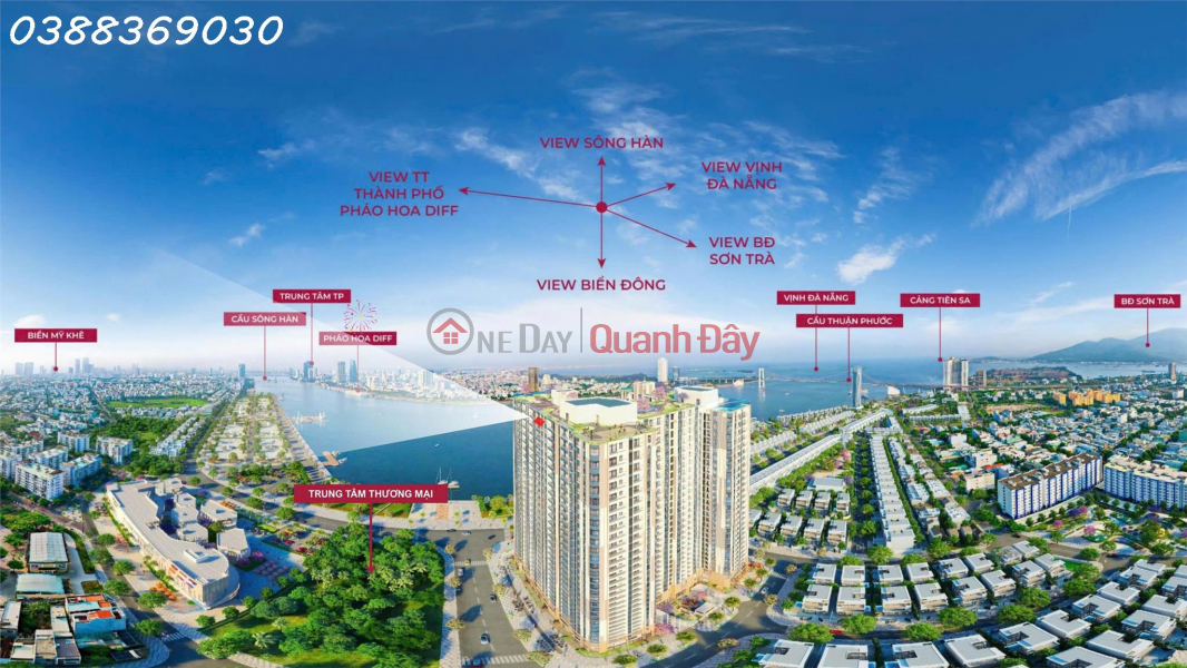 ONLY 1 2-BEDROOM APARTMENT ON FLOOR 30 - PENINSULA DA NANG - UNLIMITED MILLION DOLLAR VIEW! Sales Listings