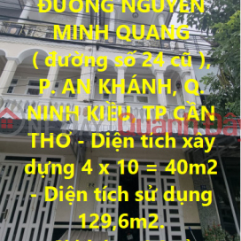 CHÍNH CHỦ BÁN Nhà 2 lầu mặt tiền đường Nguyễn Minh Quang, KDC An Khánh ( Thới Nhựt 1 ) _0