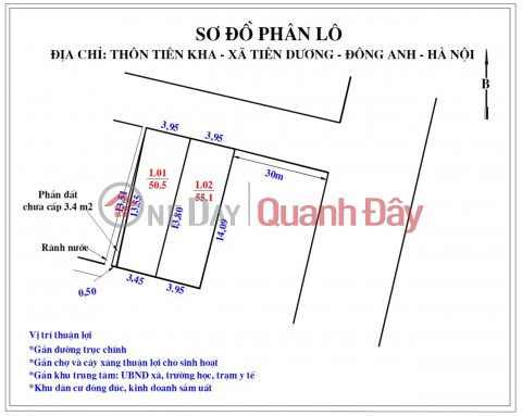 Bán mảnh đất ngõ ô tô tại Tiên Dương, giá 2,4 tỷ 51m. Mảnh đất vừa tiền, có thể mua ở hay đầu tư _0