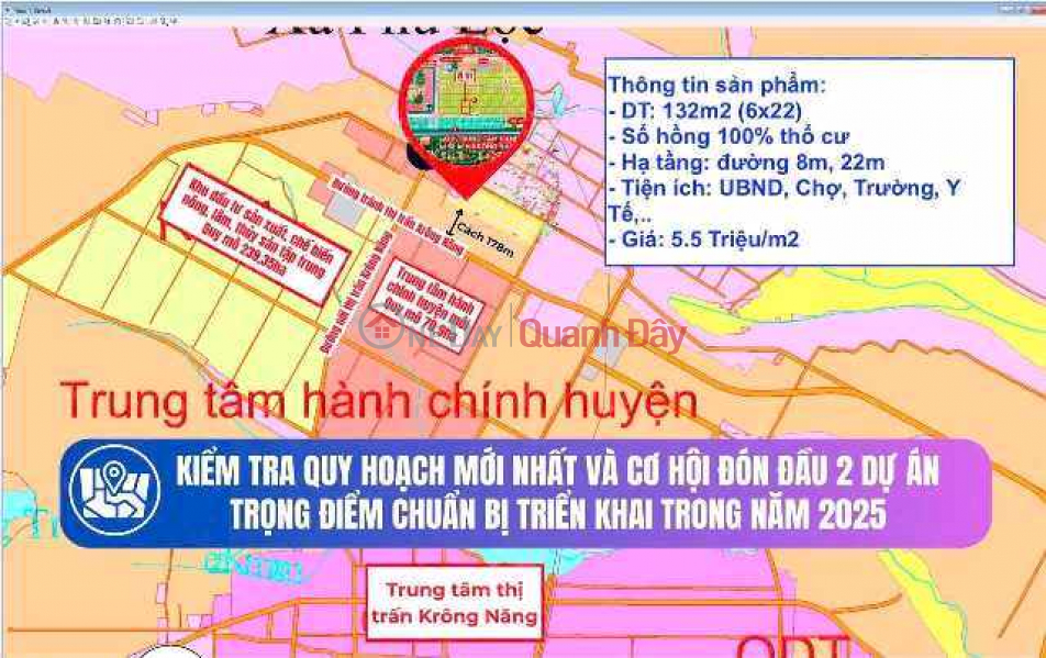 Property Search Vietnam | OneDay | | Niêm yết bán cặp đất ngoại giao gần ủy ban xã Phú Lộc